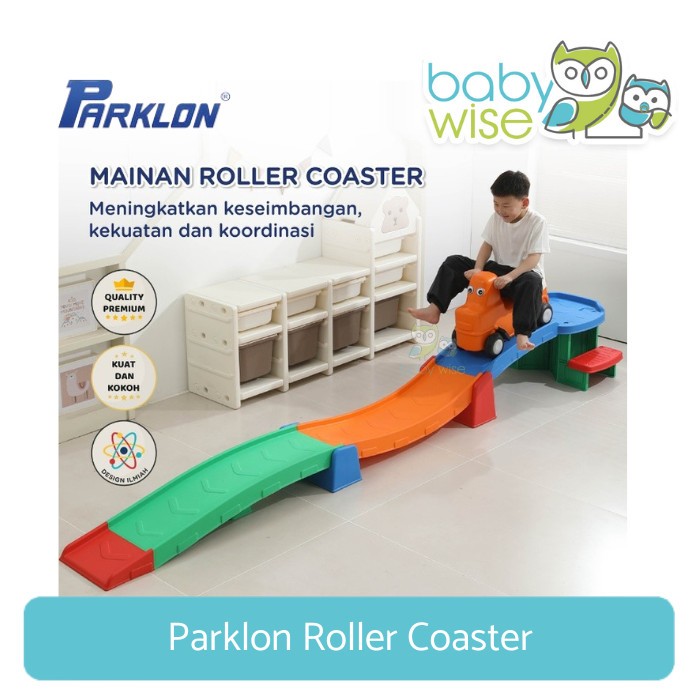 Parklon Roller Coaster - Mainan Perosotan Mobilan Anak
