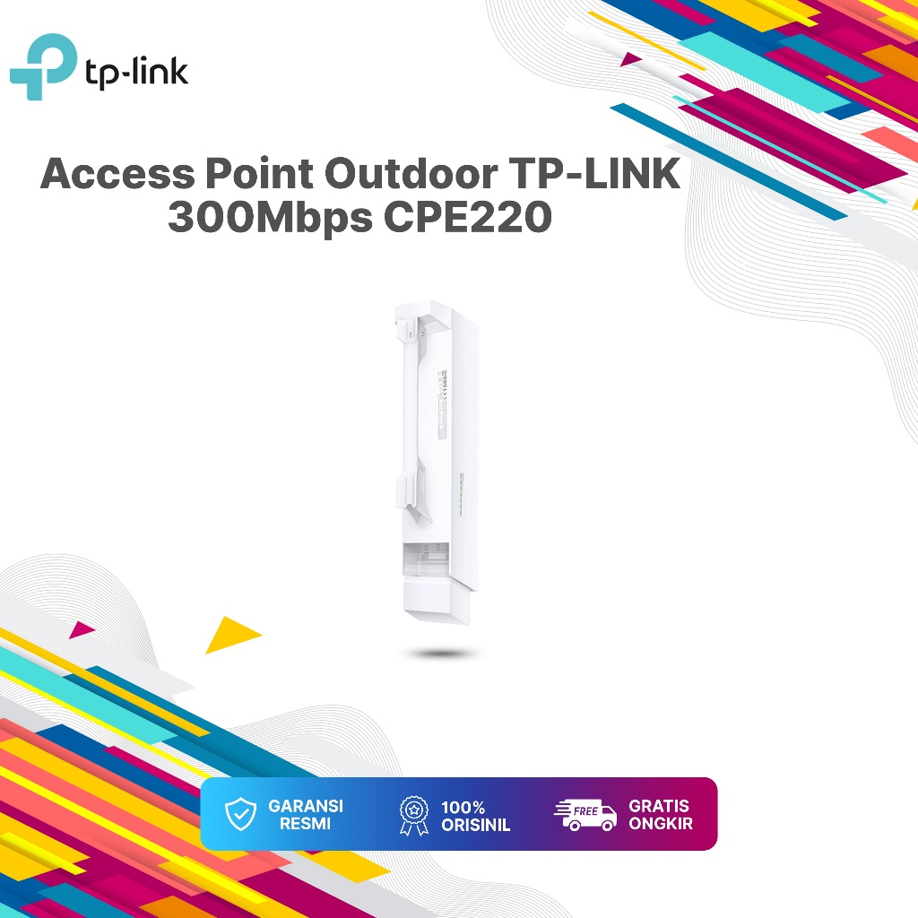 Access Point Outdoor TP-LINK 2.4GHz 300Mbps CPE220 / CPE 220 / CPE-220