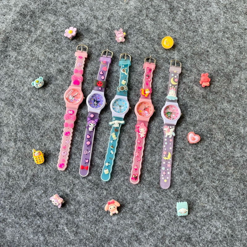jam tangan anak karakter strap timbul