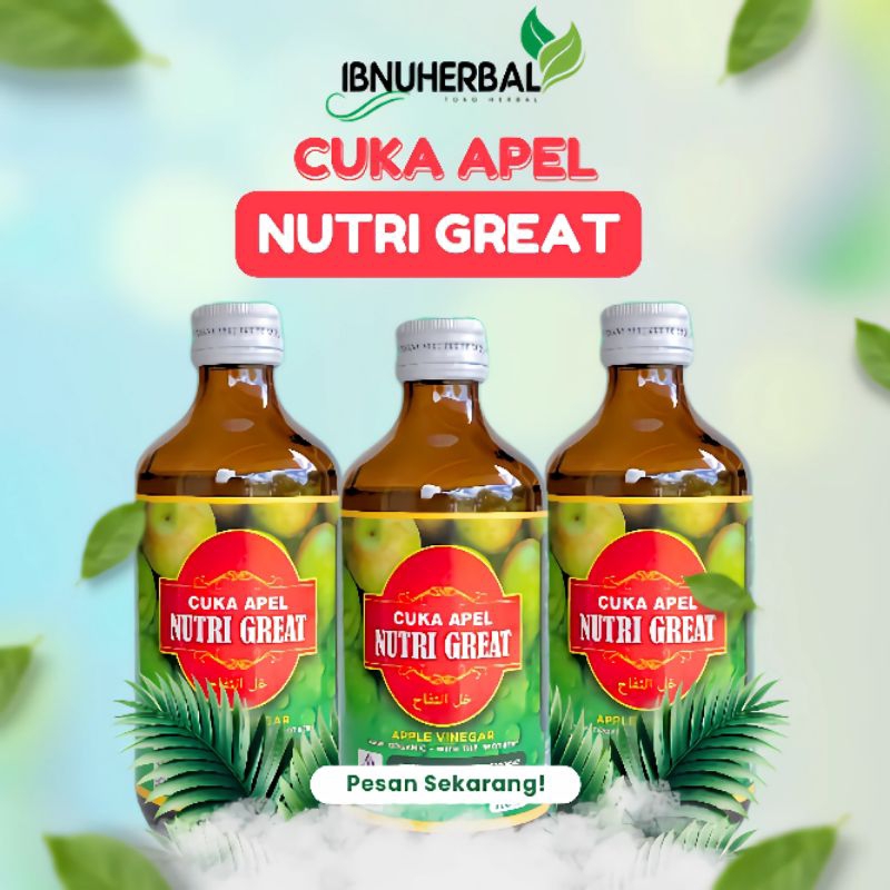 

Cuka Apel Nutri Great 300 Ml Asam Urat & Kolestrol