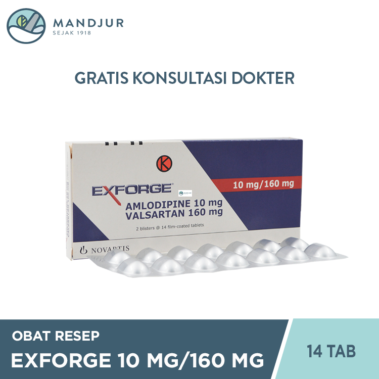 Exforge 10 mg/160 mg 14 Tablet