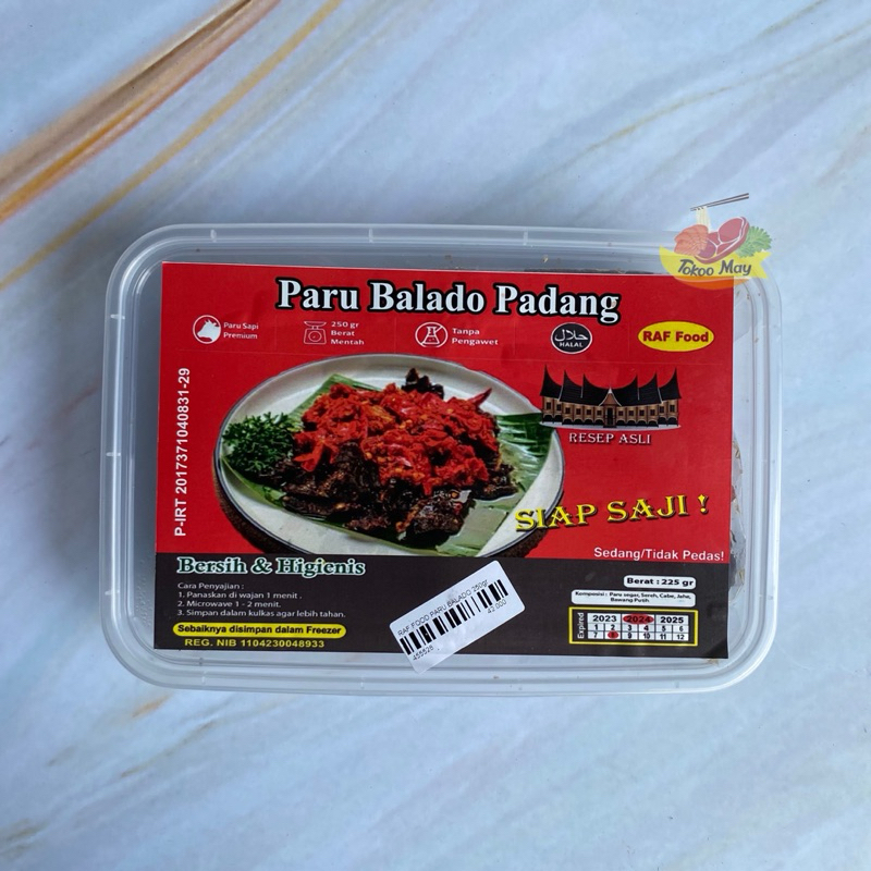 

Raf Food Paru Balado Padang 225gr