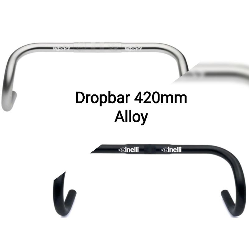 Stang Sepeda Balap Fixie Dropbar 25.4/31.8x420mm Standart/OS Alloy