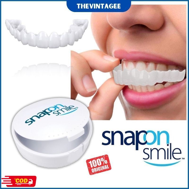 [ Bisa COD ] VIRAL SNAP ON SMILE ORIGINAL Perawatan Kesehatan Gigi Palsu Renggang | Snap On Smile 10