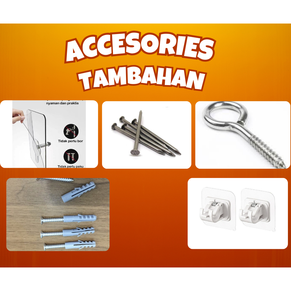 Eceran tambahan cantolan skrup o kawat spiral paku,skrup,fisher