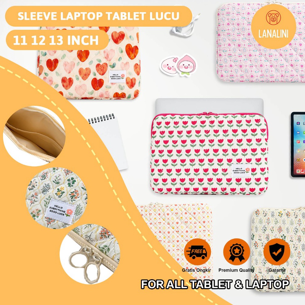 KODE L85L Sleeve Pouch Sarung Tas Bag Pillow Case Ipad Tab Tablet Macbook Air Pro Laptop Asus Acer L
