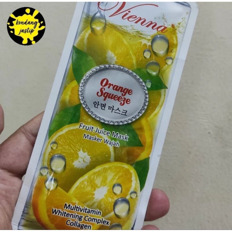 vienna fruit juice sheet mask orange squeeze