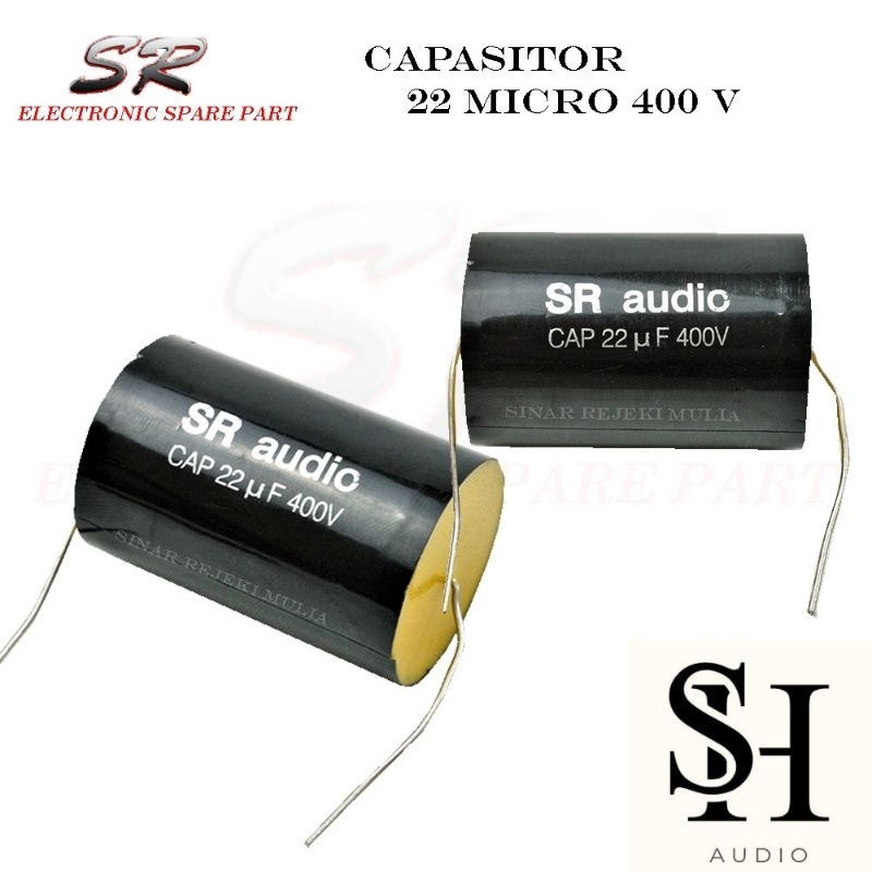 CAPACITOR AUDIO / CAPASITOR TAHANAN TWEETER / AUDIO PILER 22uF / 400V