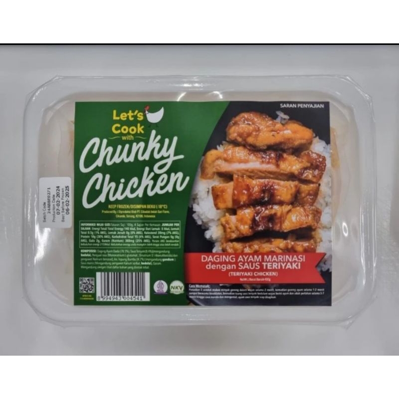 

Frozen Chunky Chicken Teriyaki 400gr