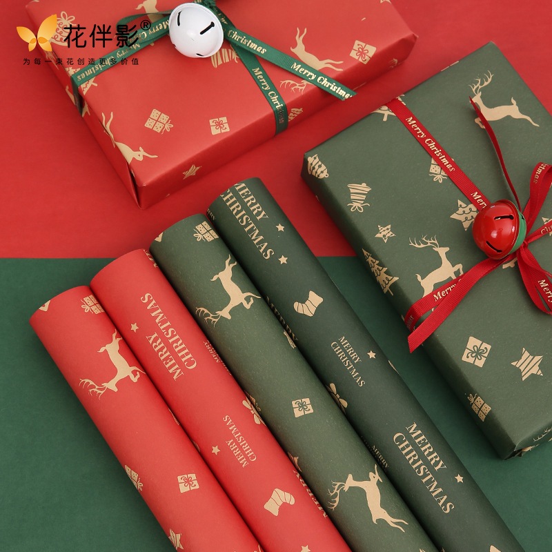 

[KERTAS KADO NATAL] Kertas Kado Natal, Luxury Christmas Gift Wrapping Hampers, Kertas Bucket Christmas, Kraft Craft Kertas Kado Motif X-Mas Natal