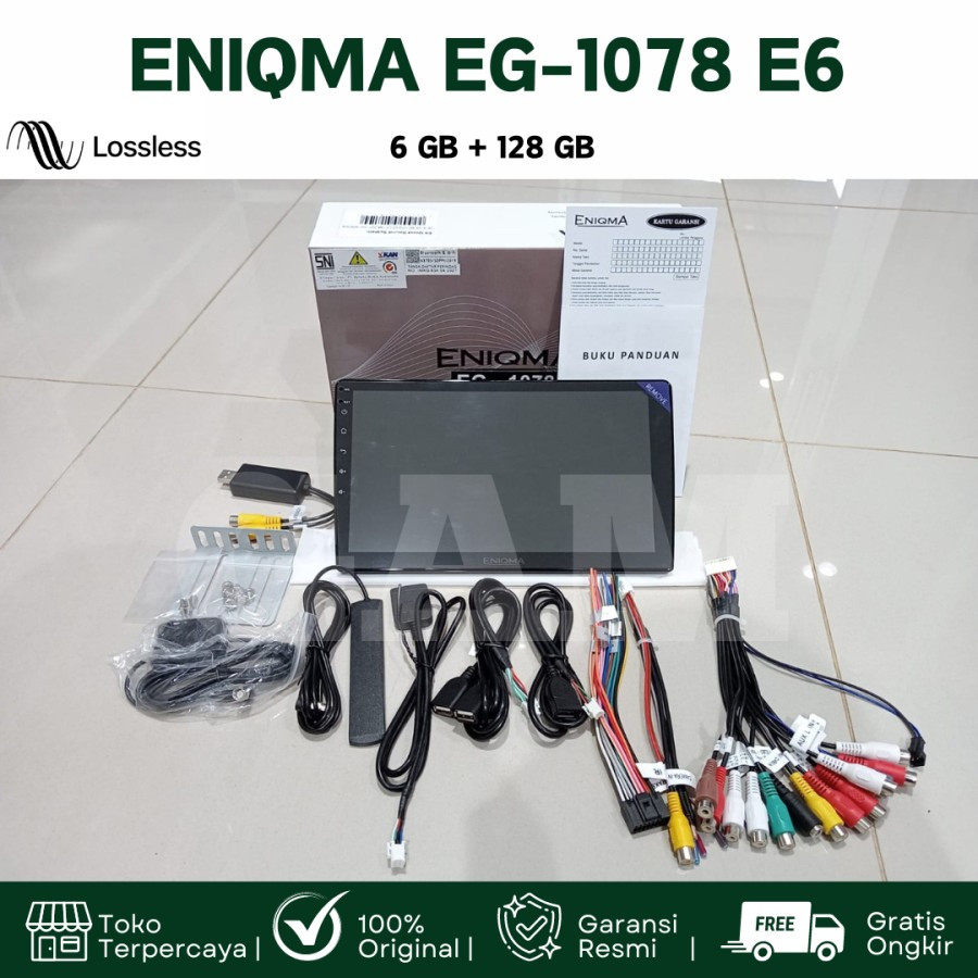 Head Unit Android 9 10 inch Eniqma EG 1078 E5 QLED Ram 6/128 + Camera 360