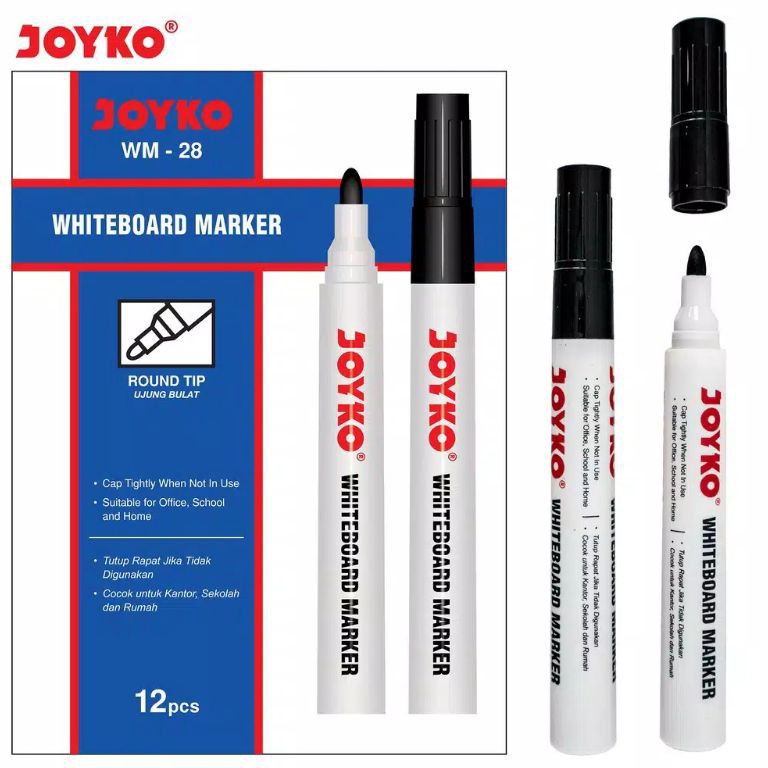 

KODE R5S5 Spidol Whiteboard JOYKO WM28 12 pc