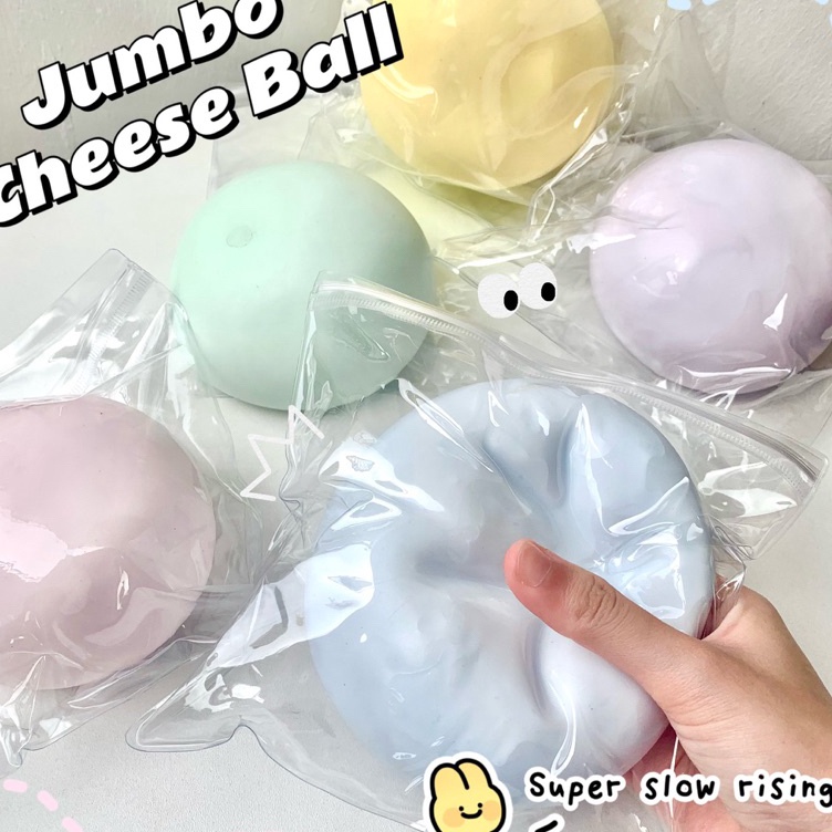 KODE S27N HARU Big Cheese Ball Taba Squishy Jumbo Mainan Pereda Stres