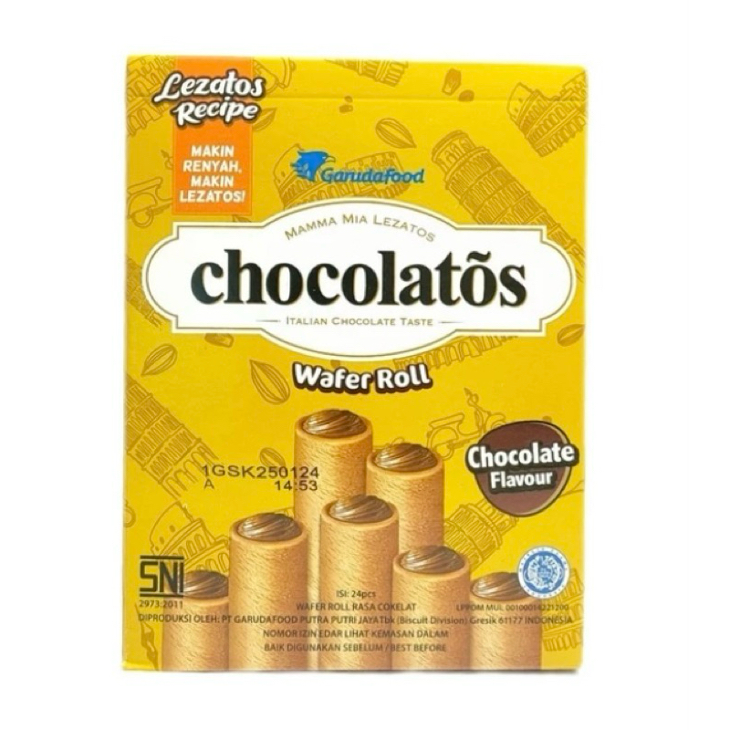 

CHOCOLATOS WAFFER ROLL Rp 500 x 24pcs