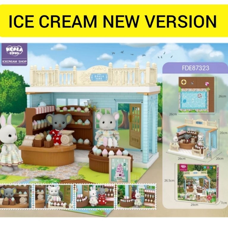 KODE X95K Koala Shop Diary Doll House  Koala Town House florist bakery ice cream fruit flower floris