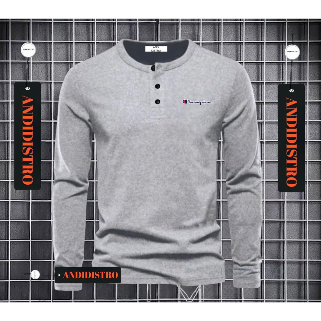 ANDI_STOR KAOS KANCING 3 LENGAN PANJANG PRIA TERLARIS/KAOS KANCING 3 LENGAN PANJANG