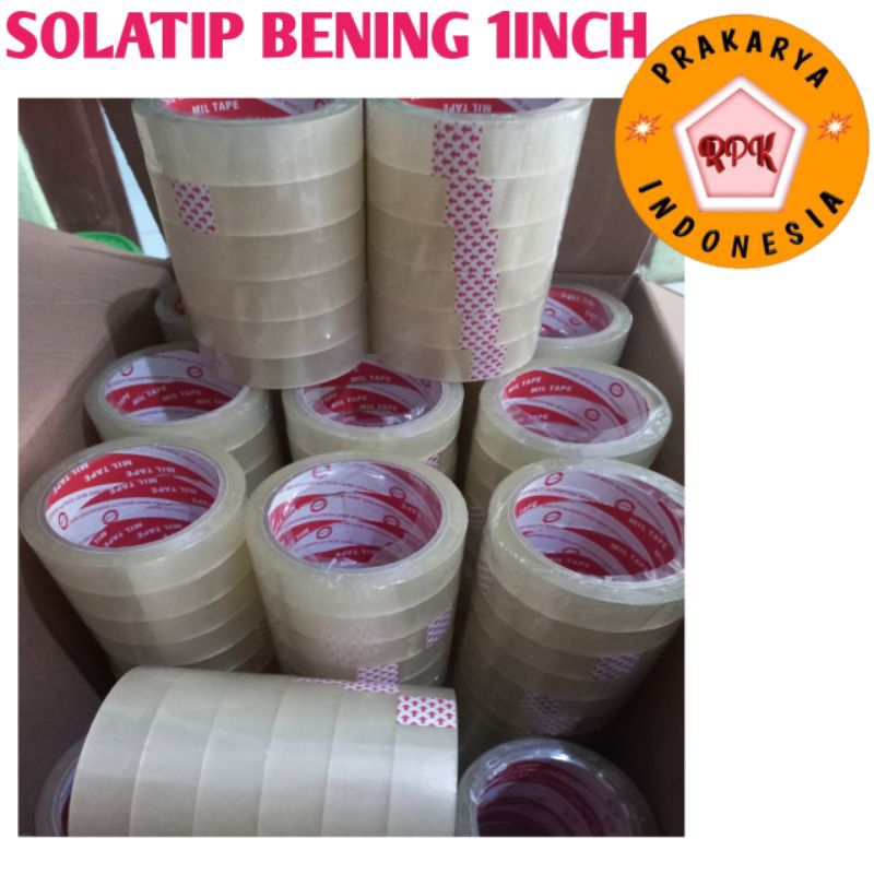 

Selotip atau perekat bening 1 inch harga per pcs