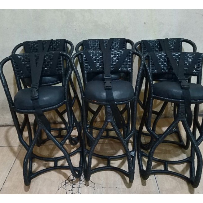 Terbaik FULL HITAM FULL LILIT DAN SABUK PENGAMAN kursi rotan motor matic Mio beat scopy Vario  duduk