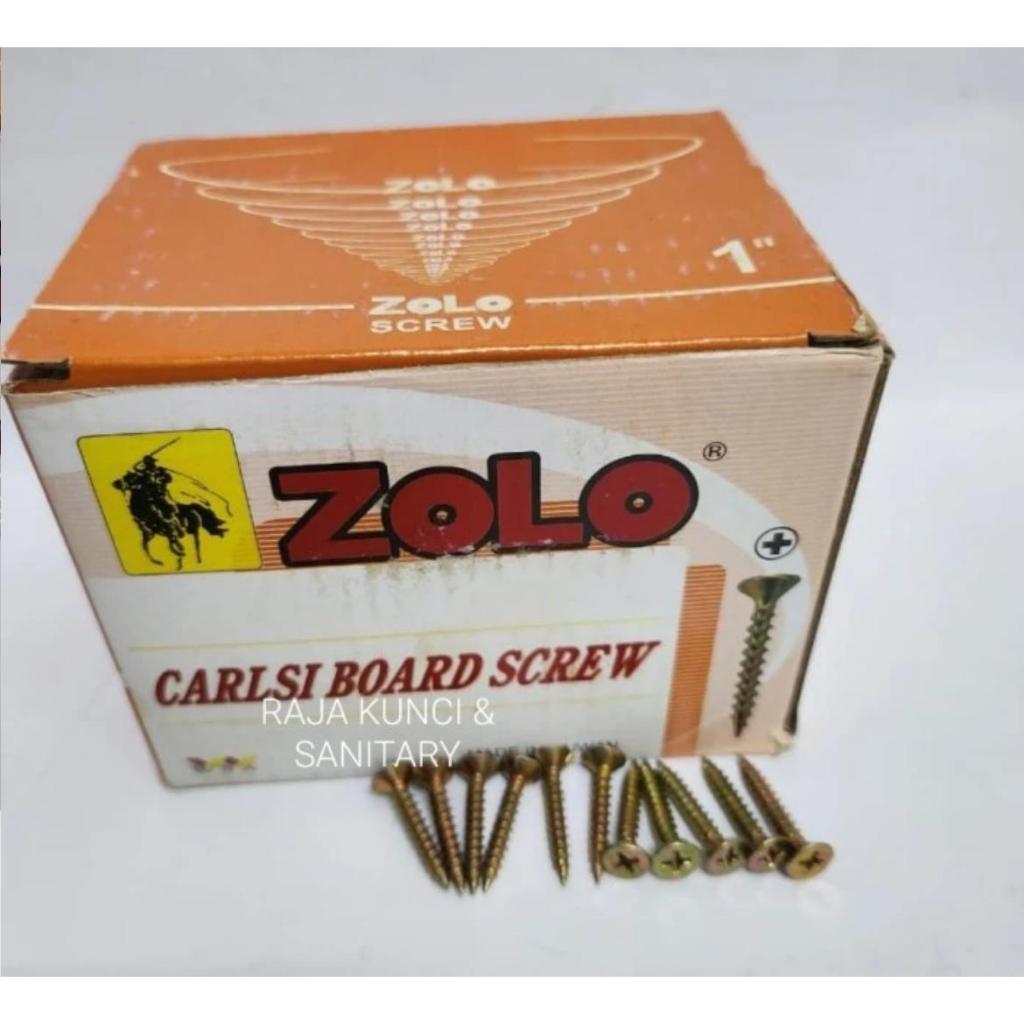 Sekrup Grc Kuning ZOLO 6X1 / Paku Grc Board / Skrup Carlsi Board Screw