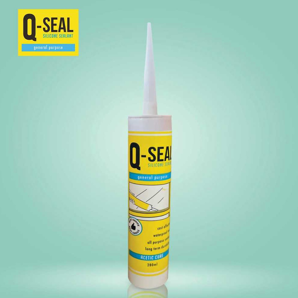 

KODE U9C6 SEALANT QSEAL KUNING LEM AQUARIUM LEM KACA silicone
