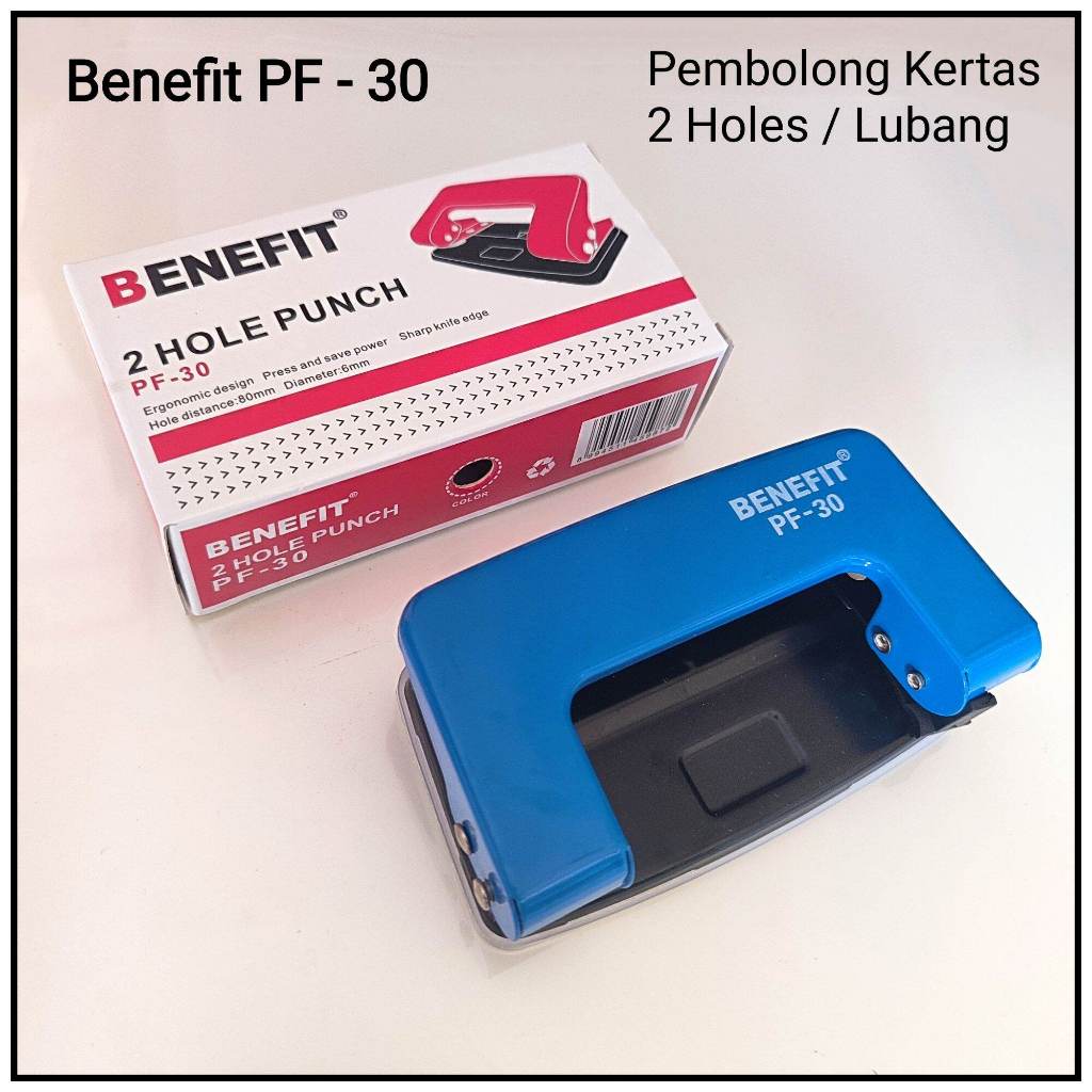 

Pembolong Kertas Benefit 2 Lubang PF-30