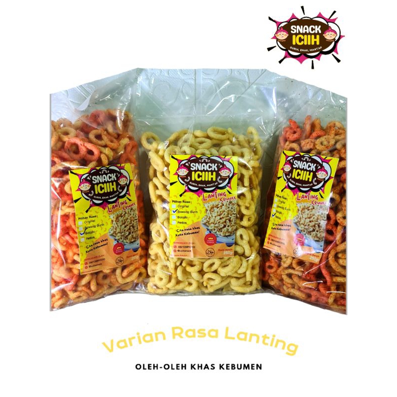 

LANTING BAWANG KHAS KEBUMEN RENYAH / LANTING BALADO /LANTING PEDAS 250 - GRAM