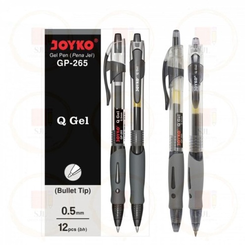 

KODE A7U Pulpen Joyko GP265 Q Gel 5 mm 1 Lusin 12 pcs