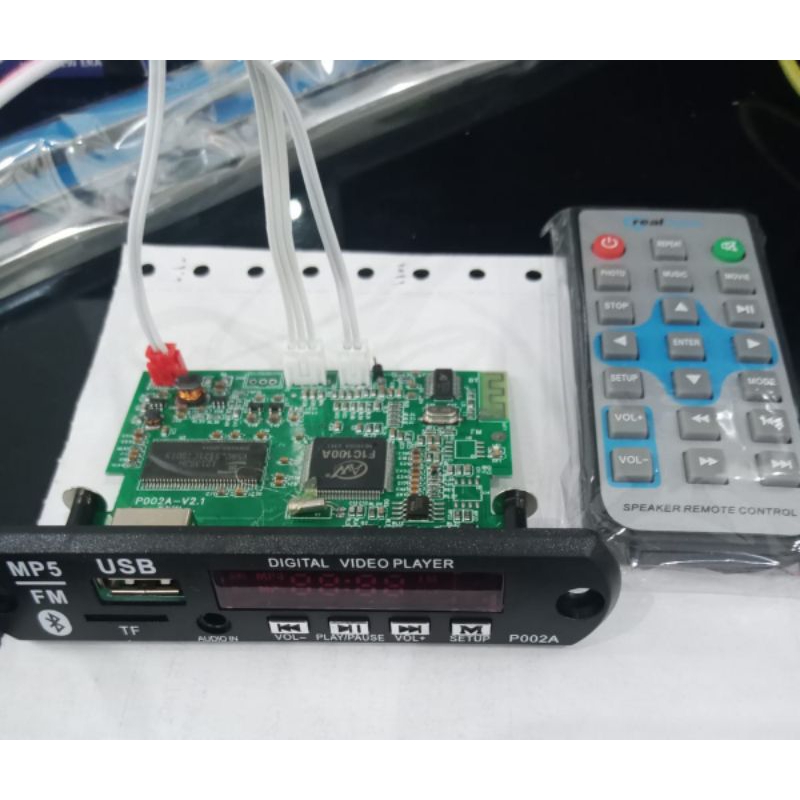 kit modul bluetooth,mp5,mp4,MP3, USB,FM,kit rakitan digital player kit modul pemutar video