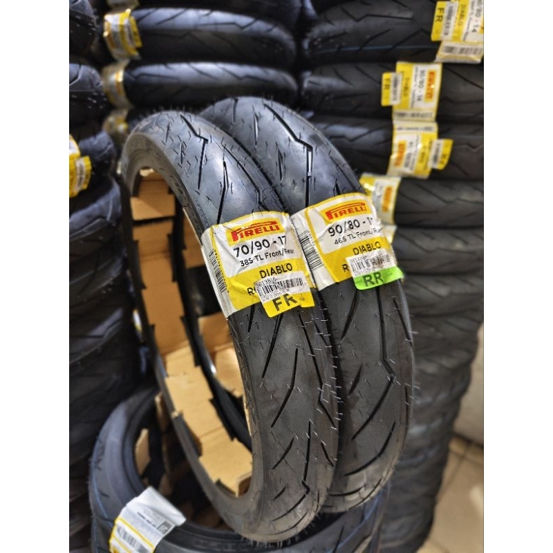 pirelli diablo rosso sport 70/90-17 & 90/80-17