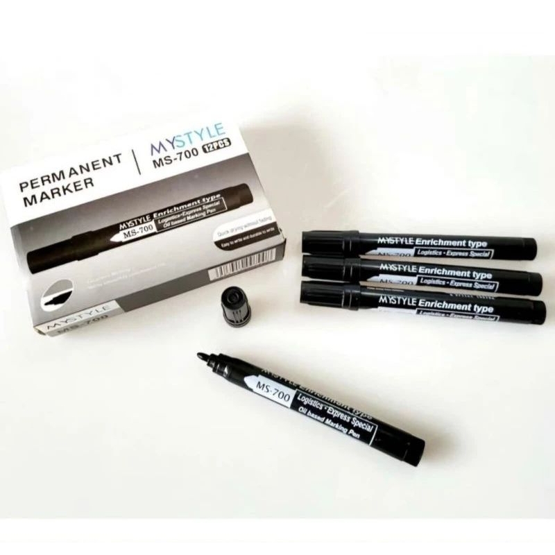 

Spidol Permanent Marker MYSTYLE MS-700 (12pc)