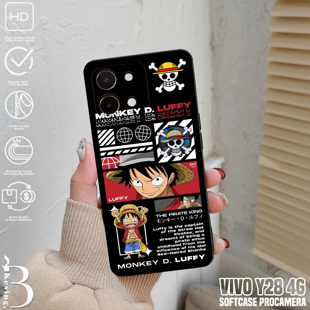 Case VIVO Y28 4G - Casing VIVO Y28 4G Motif ONE PIECE - Silikon Hp VIVO Y28 4G - Softcase Hp VIVO Y2