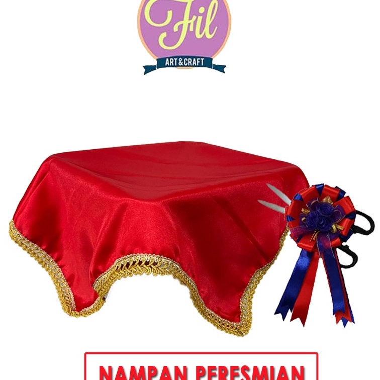 

KF7 Nampan Hias Alas Gunting Opening Kain Satin Nampan Kain Polos