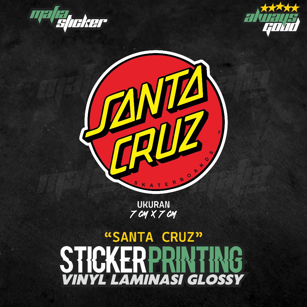 

STICKER/STIKER PRINT CUT SANTA CRUZ