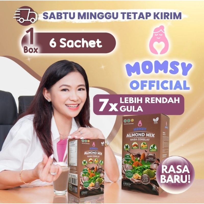 Momsy Susu Pelancar Asi Cokelat - ASI Booster Rendah Gula - Makassar