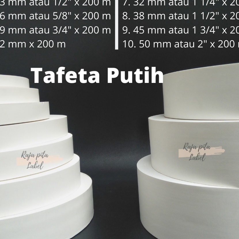 

KP8 PITA TAFETA LAUNDRY PUTIH