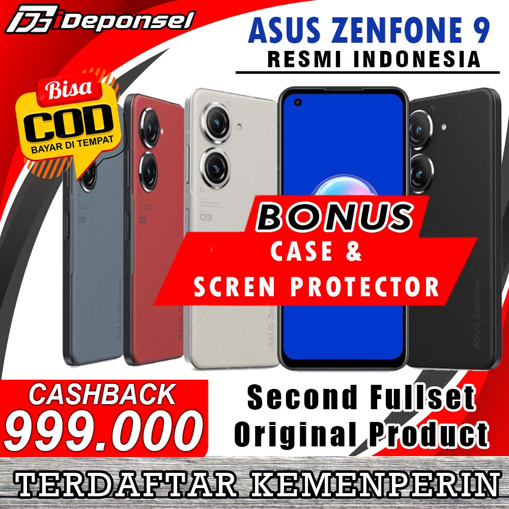 TAM | Asus Zenfone 9 5G 16/256GB 6/128GB 8/256GB Second Fullset Original