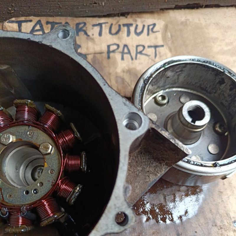 mahnet dan spul orginal asli minerva 150cc