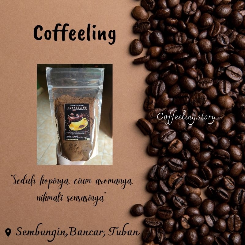 

Kopi bubuk murni tanpa campuran netto 450gr