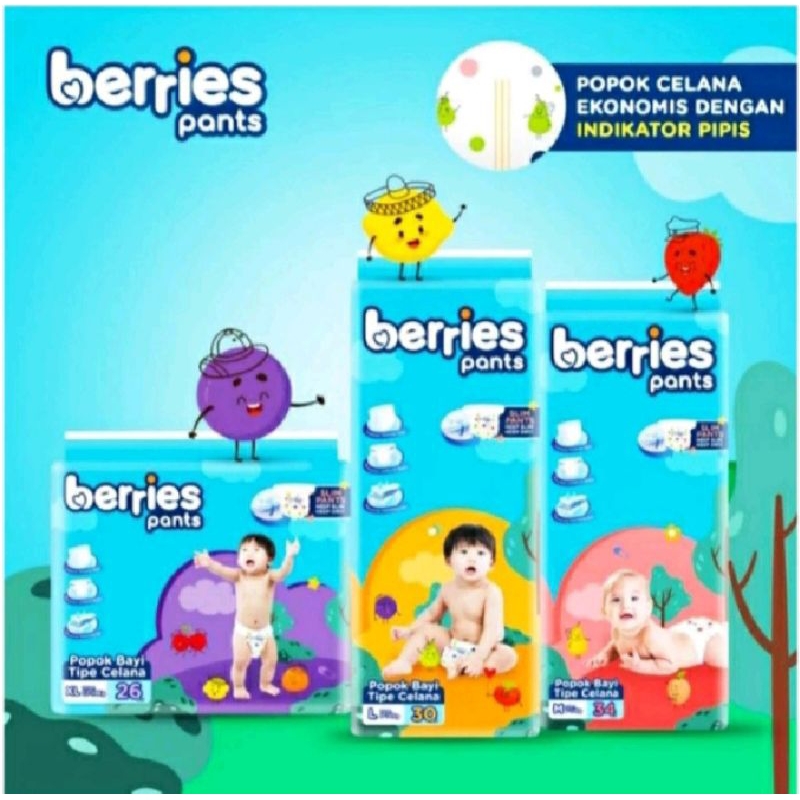 Berries baby pants