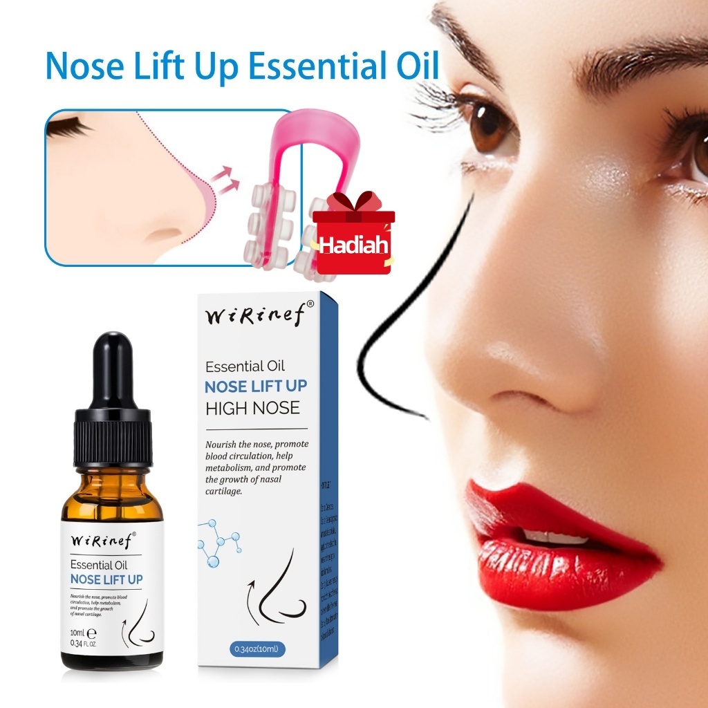 Serum Pemancung Hidung Permanen Original Alat Pemancung Hidung Nose Lift Up Essential Oil 10ml （Grat