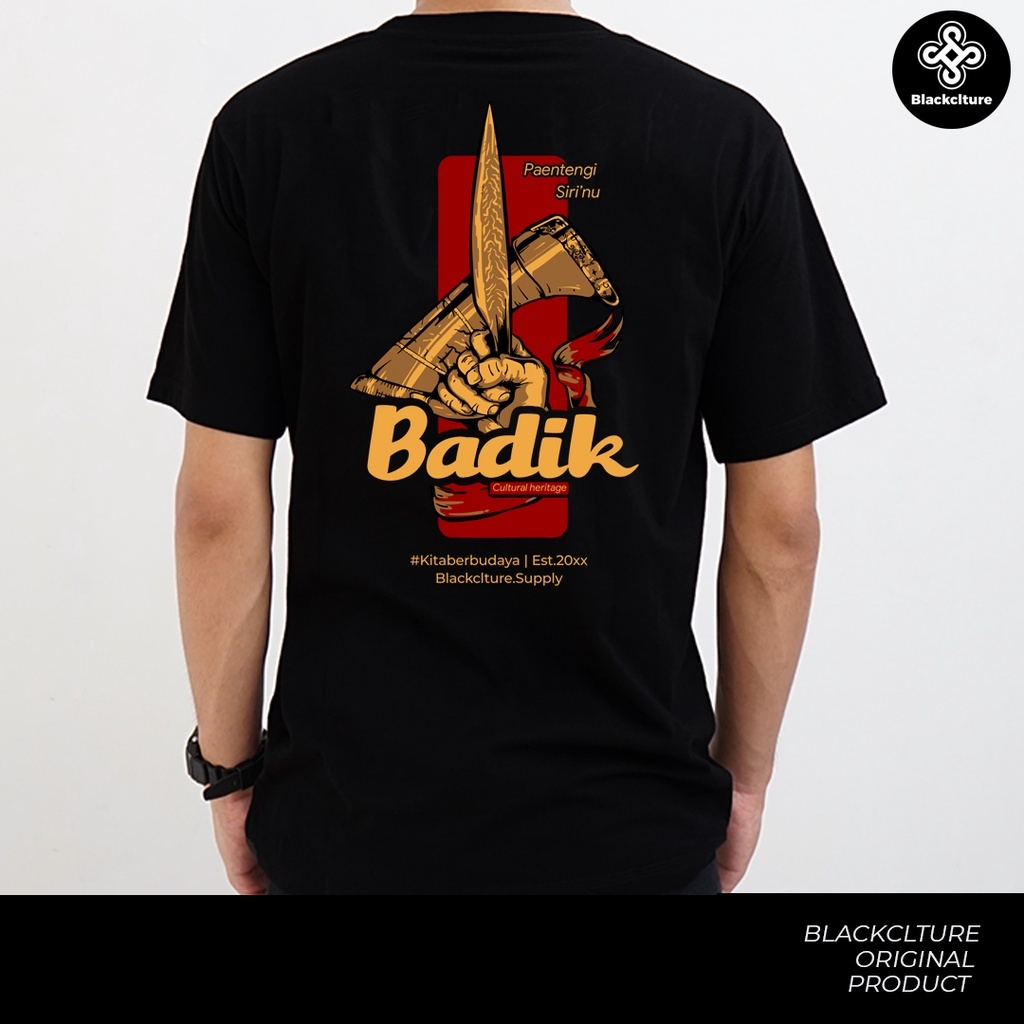 Blackclture Men Shirt Edisi Bdik / Baju Makassar / Tshirt Bugis Makassar / Pakaian Pria / Tshirt Len