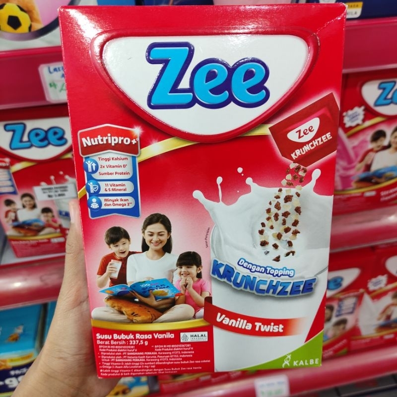 

ZEE SUSU BUBUK DENGAN TOPPING KRUNCHZEE //ZEE KRUNCHZEE 337GR VANILA COKLAT