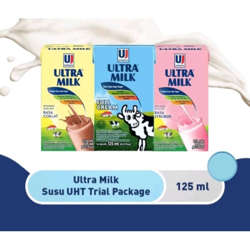 

Ultra milk variant rasa ukuran 125ml