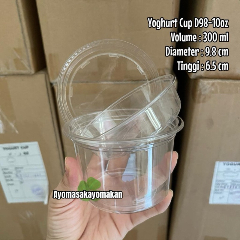 Cup Pudding Yogurt Salad Buah isi 5 pcs