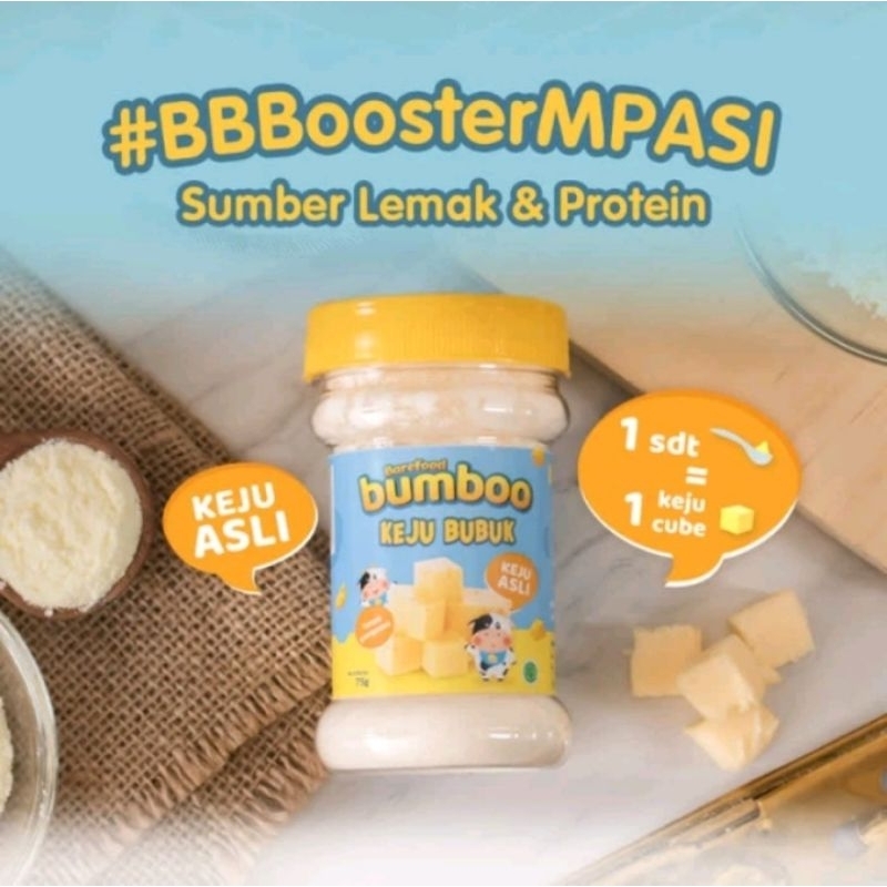 

Bumboo keju bubuk untuk mpasi 6m+ penambah berat badan bbbooster mpasi