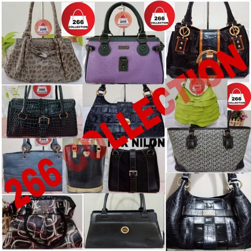 TAS BAHU/SHOULDER BAG KULIT ASLI LOUIS QUATORZE/SSAMZIE/OLIVIA LAURENT/BRANDED PRELOVED