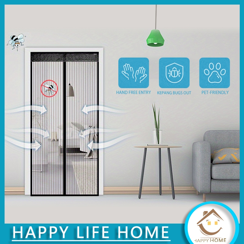 Tirai Pintu Model Magnet Anti Nyamuk Ukuran Besar