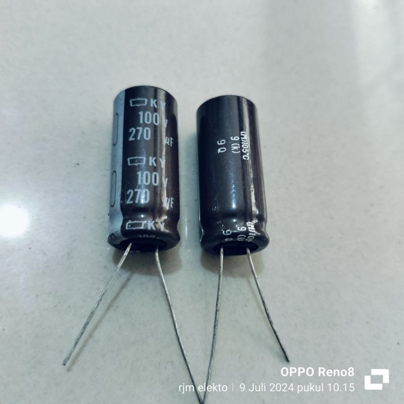 Elko ukuran 270uf 100v coklat