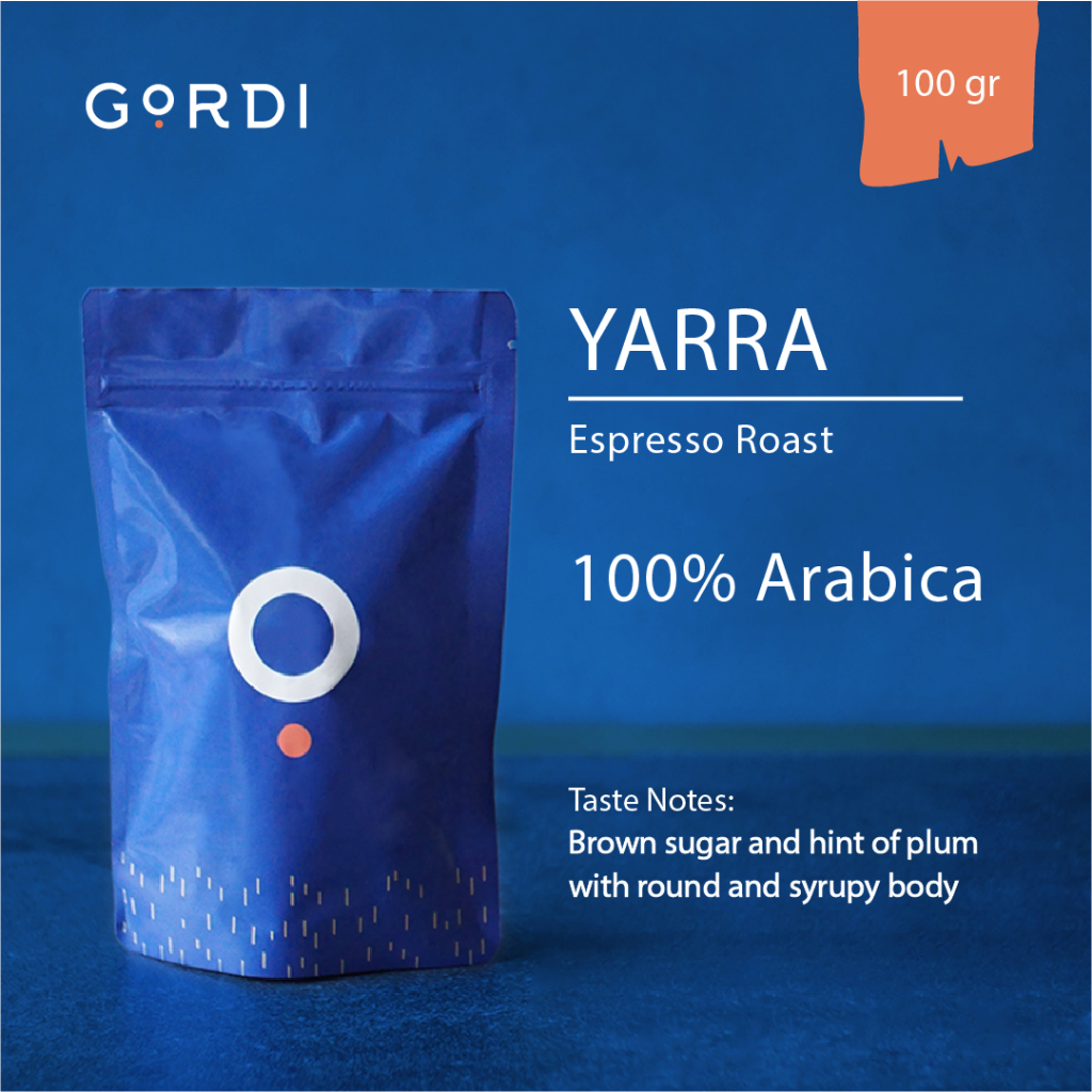 

Gordi Espresso Blend 100% Arabica Roasted Beans Biji Kopi Yarra - 100gr