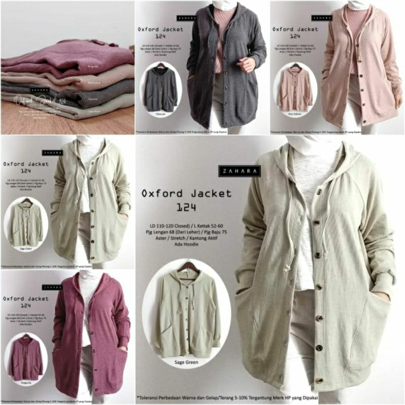 oxford jaket by zahara || kaos aster LD110-120